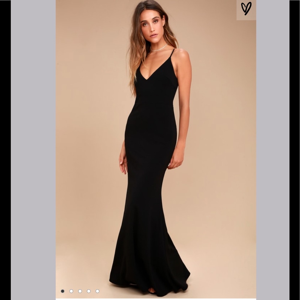 Lulu’s Black Maxi Dress/Gown